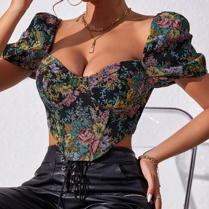 French Tops Street Wear Corset