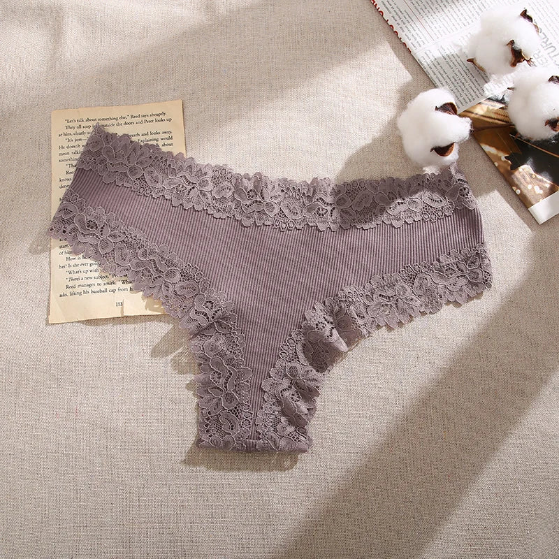 Lace Seamless Brazilian Pantie