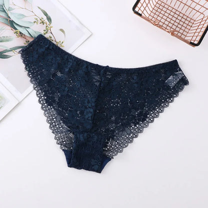 Noir Bloom Lace Panties