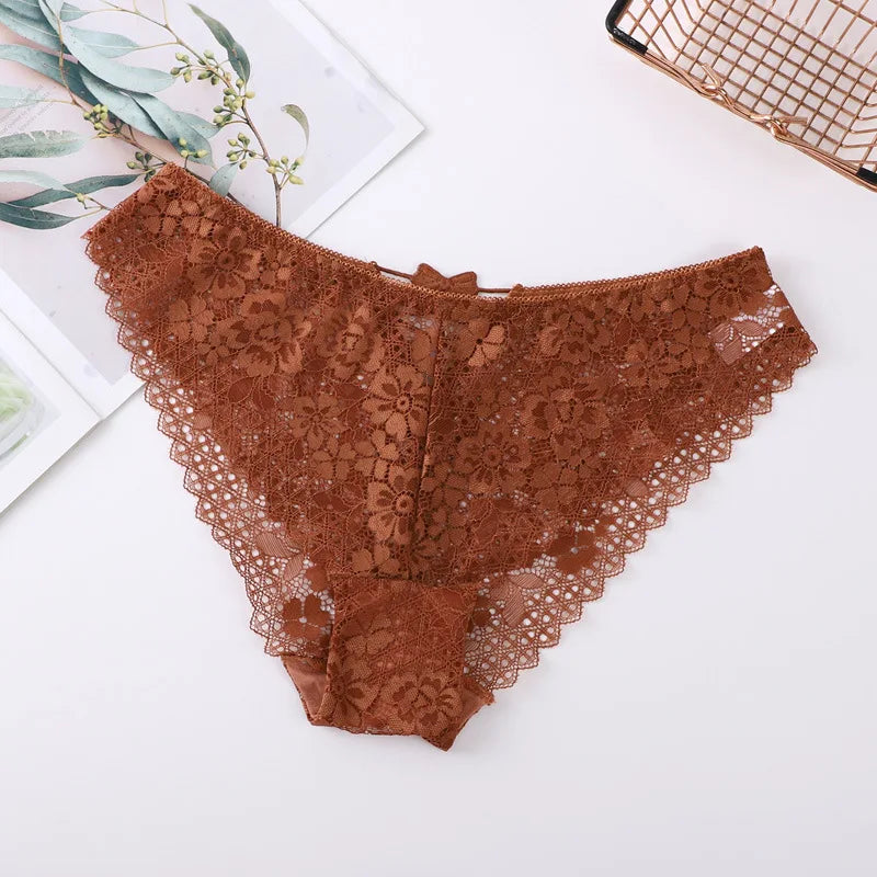 Noir Bloom Lace Panties