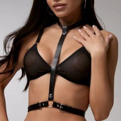 Women Leather Harness Lingerie Sexy