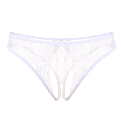 Noir Whisper Open Crotch Panties