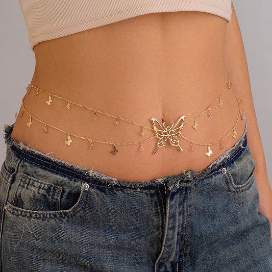 Butterfly Waist Belly Belt Chain