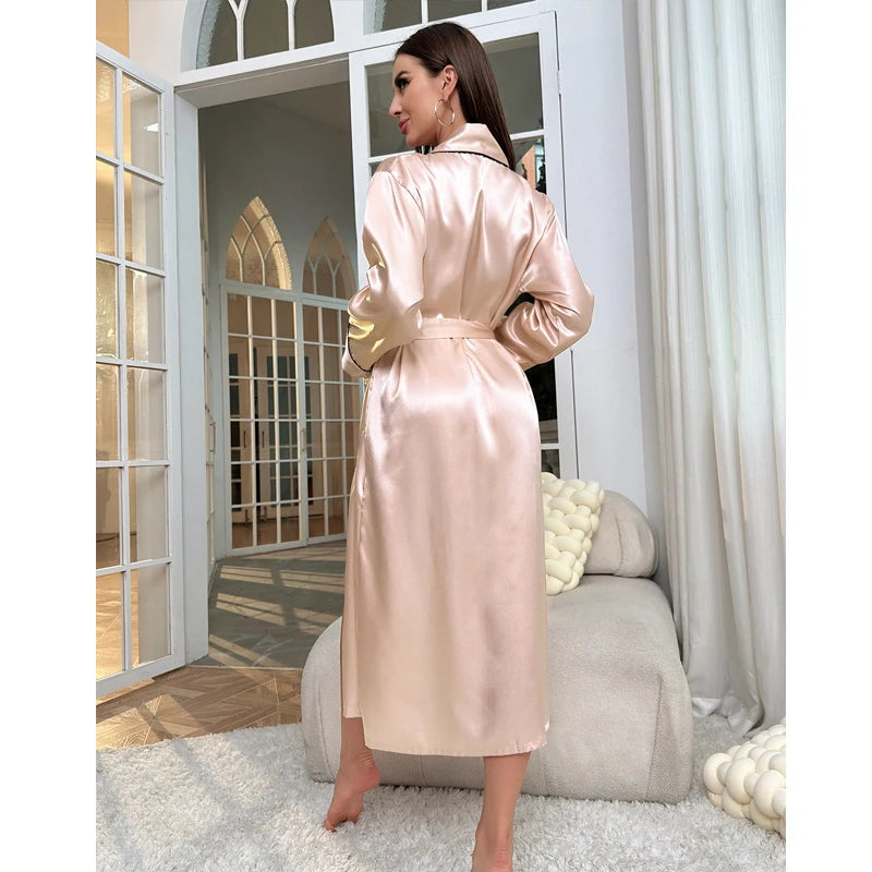 V-Dressing Gown Bridal Robe