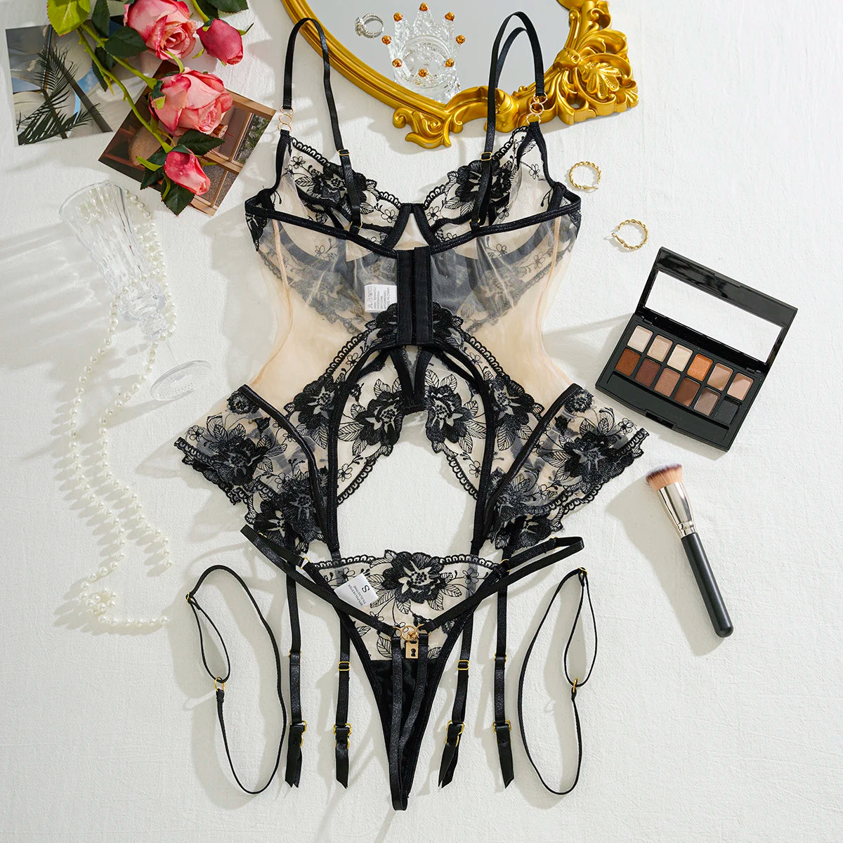 Sable Kiss Lingerie Set