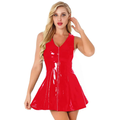 Aurora Pulse Latex Dress