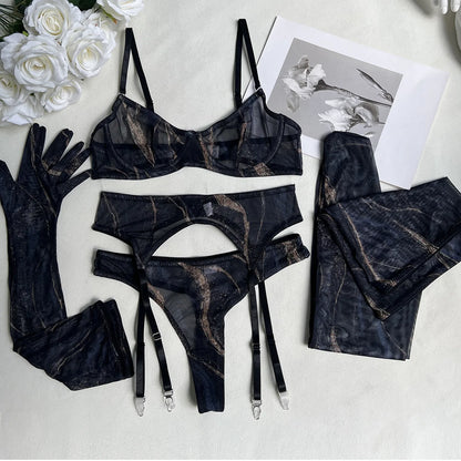 Raven Steel Lingerie Set