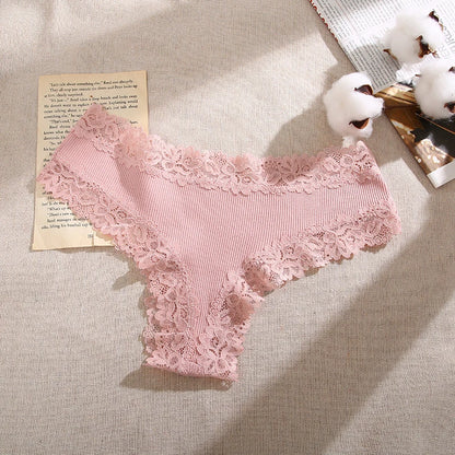 Lace Seamless Brazilian Pantie