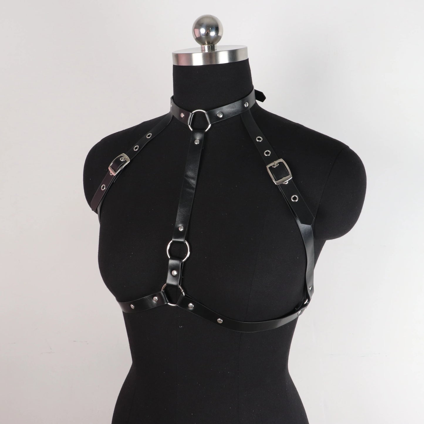 Gothic Handmade PU Leather Harness Belts