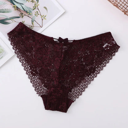 Noir Bloom Lace Panties