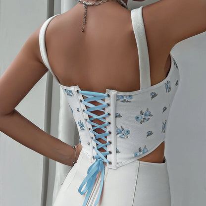 Sexy Strappy Fishbone Corset