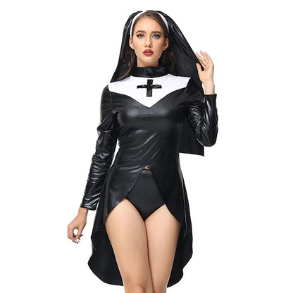 Leather Nun Habbit Costume