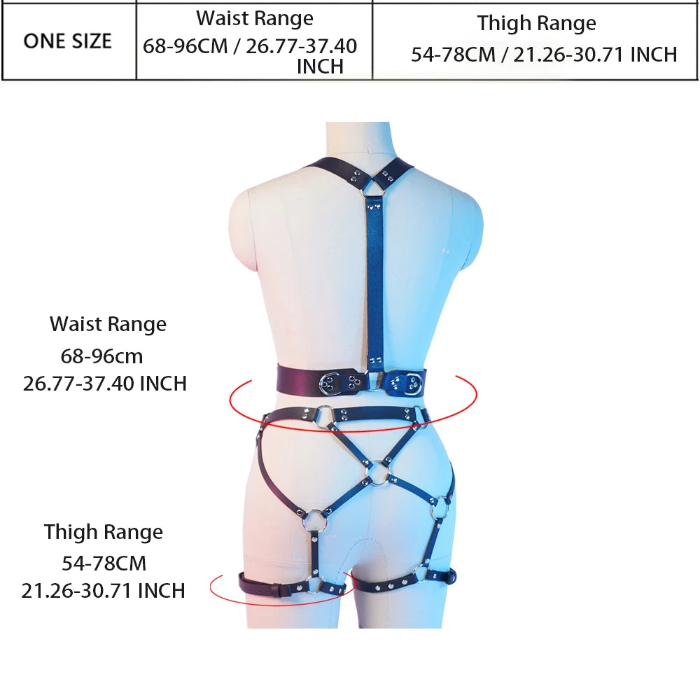 BDSM Lingerie Body Harness Gothic Belt