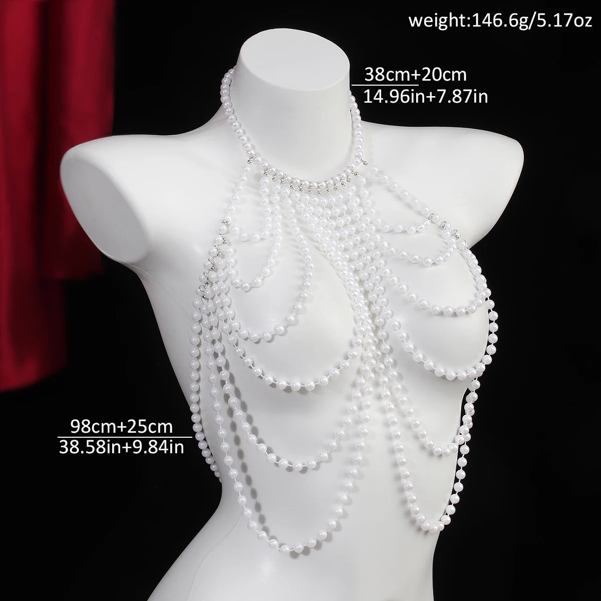 Jovienne Pearl Chest Chain