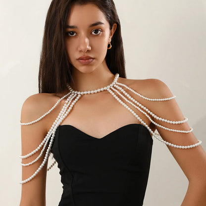 Orivessa pearl shoulder chain