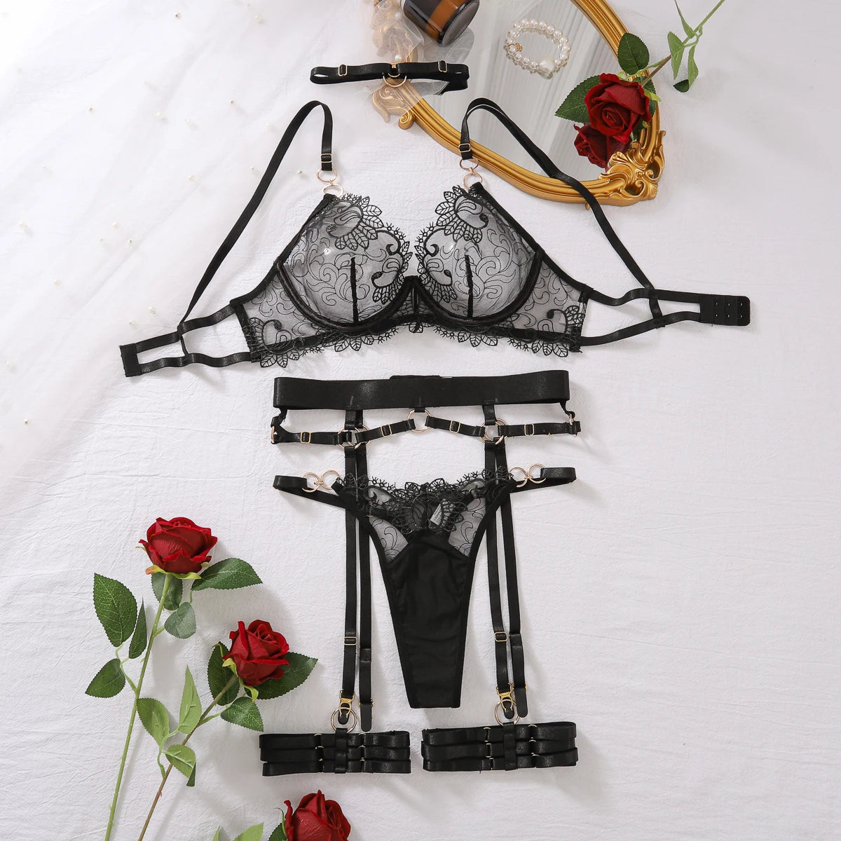 Scarlet Malt Lingerie Set