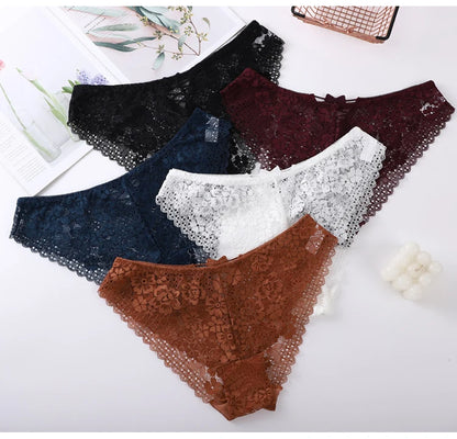 Noir Bloom Lace Panties