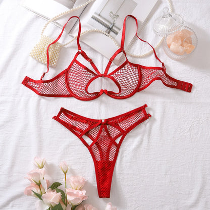 Ruby Veil Lingerie Set