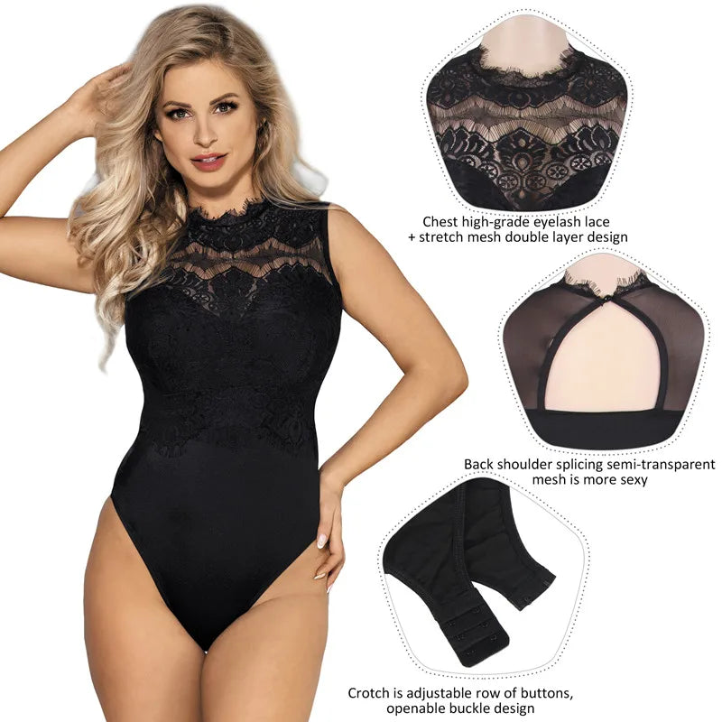 Ethereal Lace Bodysuits