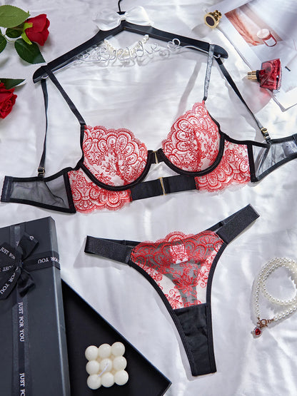 Crimson Haze Lingerie Set