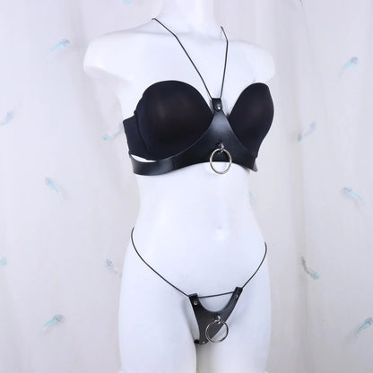 Women's Sexy Pope PU Harness